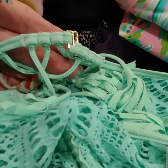 𝅺NWT Luli Fama Tassel back stretch maxi dress - L - Picture 7 of 9